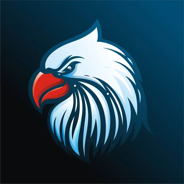 Eagle Mascot Logo Design Vector Illustration — Stockový vektor