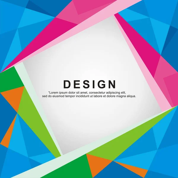 Дизайн Шаблону Рекламних Носіїв Геометричним Стилем — стоковий вектор