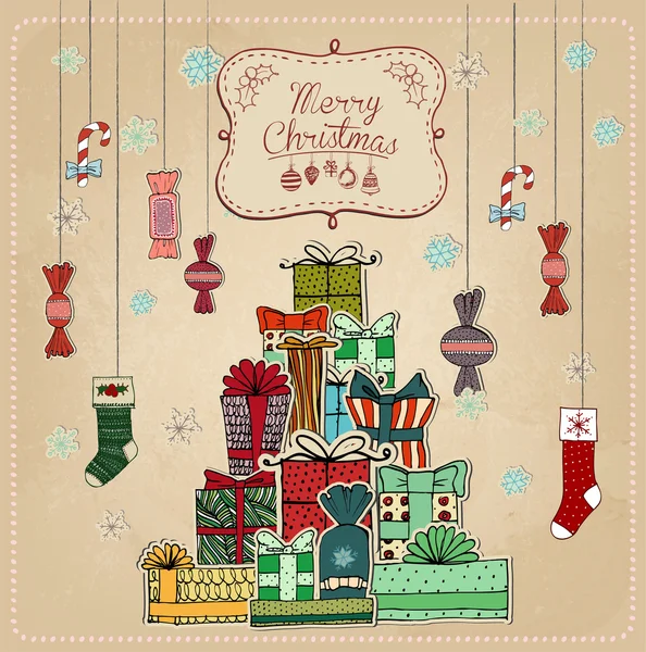 Weihnachten Retro-Hintergrund — Stockfoto