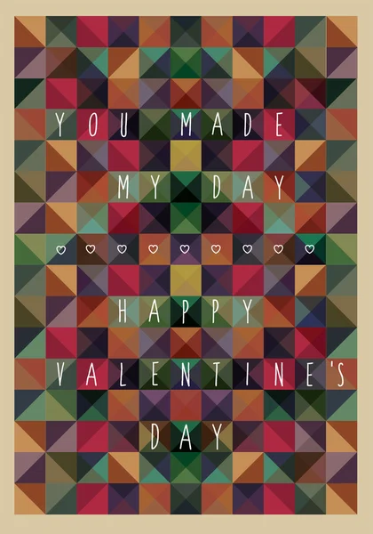 Buon San Valentino Lettering mano - sfondo tipografico — Foto Stock