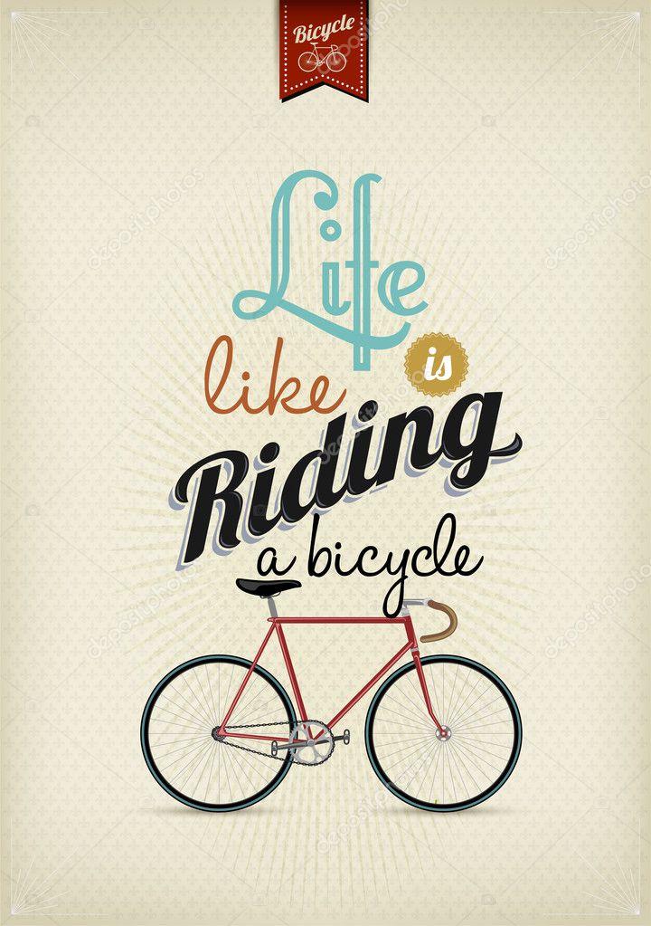 Retro Illustration Bicycle