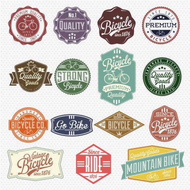 Vintage Frame With Bicycle Labels