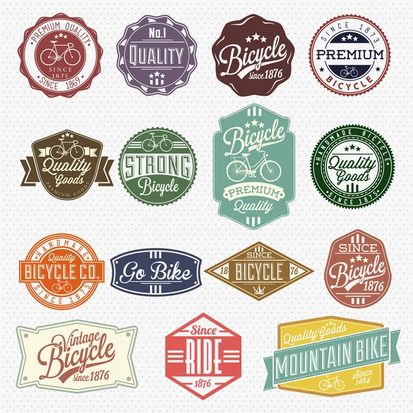 Vintage Frame With Bicycle Labels — 图库照片