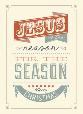 Vintage Noel tipografik arka plan