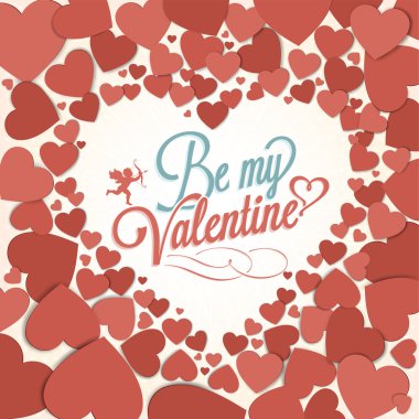 Boldog Valentin-napot háttér szívvel