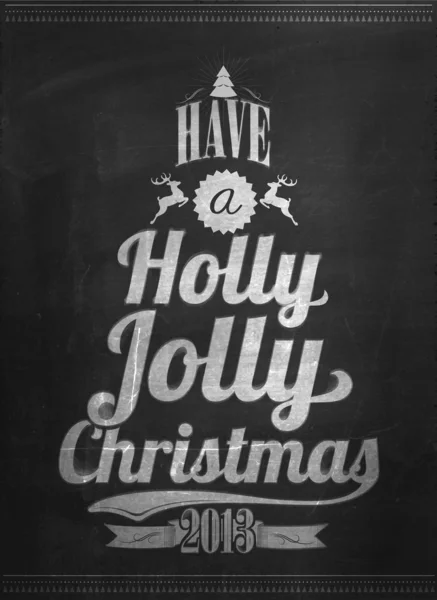 Frohe Weihnachten und ein gutes neues Jahr kalligrafischer Hintergrund — Stockvektor