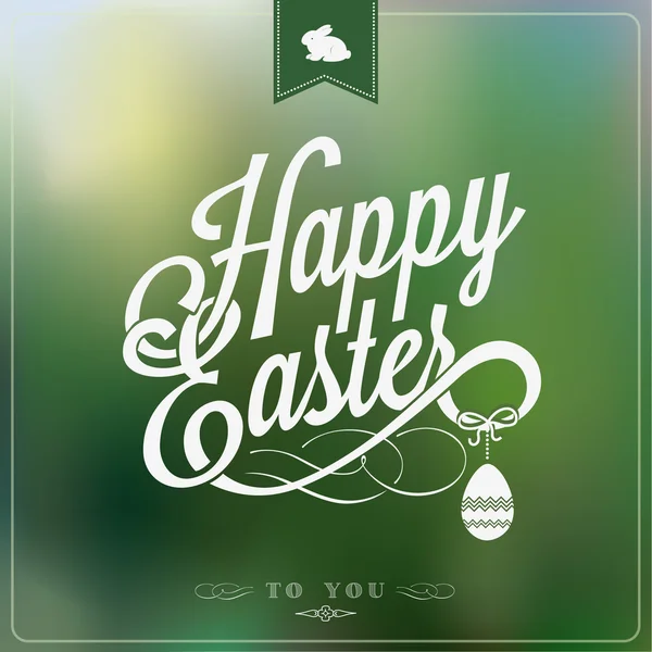Happy Easter Typographical Background
