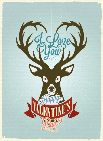 Happy valentine's day hand belettering — Stockvector