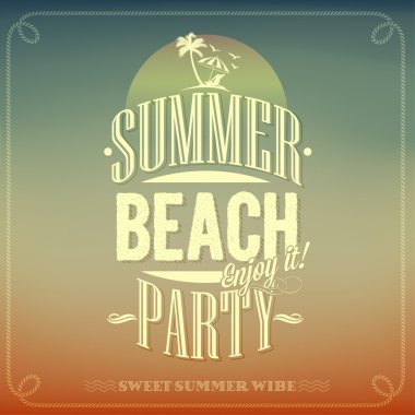 yaz plaj partisi arka yaz için