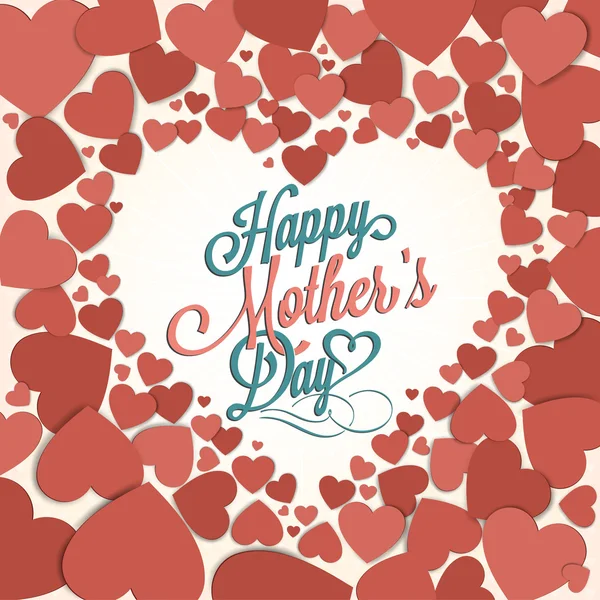 Vintage Happy Mothers's Day Background — Stock Vector