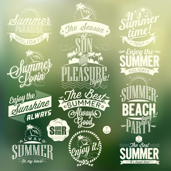 retro öğeler kaligrafik yaz tasarımları için