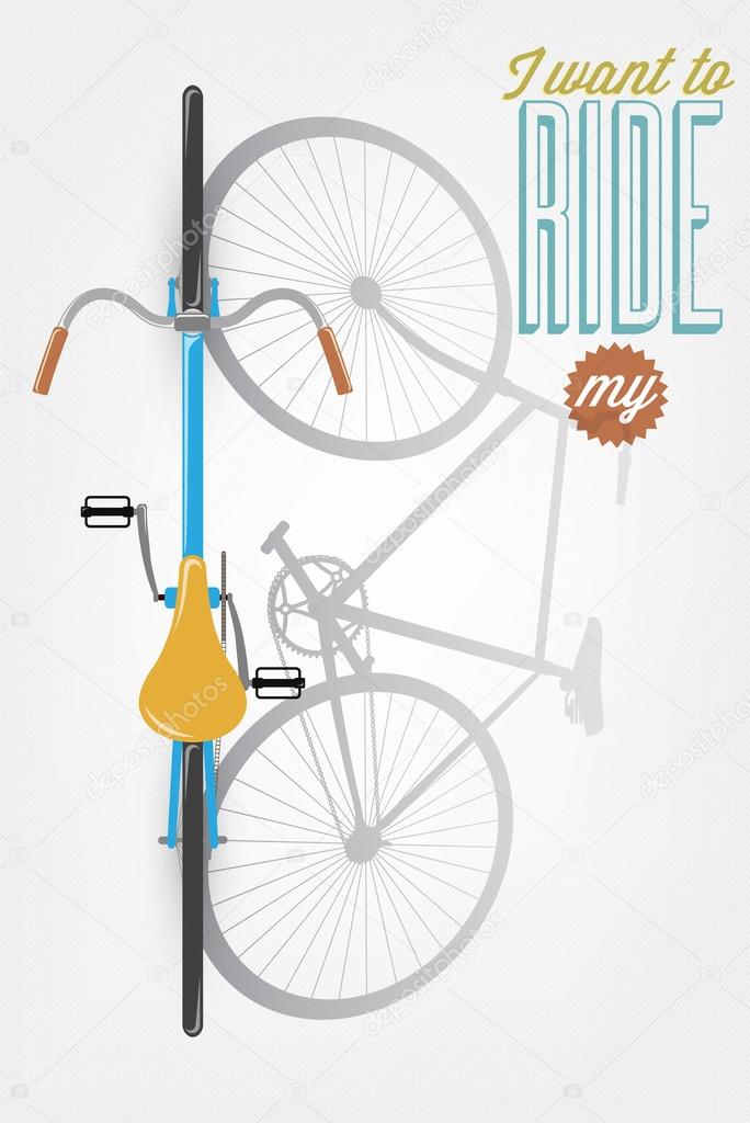 レトロな自転車に乗るしたいのですが ストックベクター C Melindula レトロな自転車に乗るしたいのですが ストックベクター C Melindula