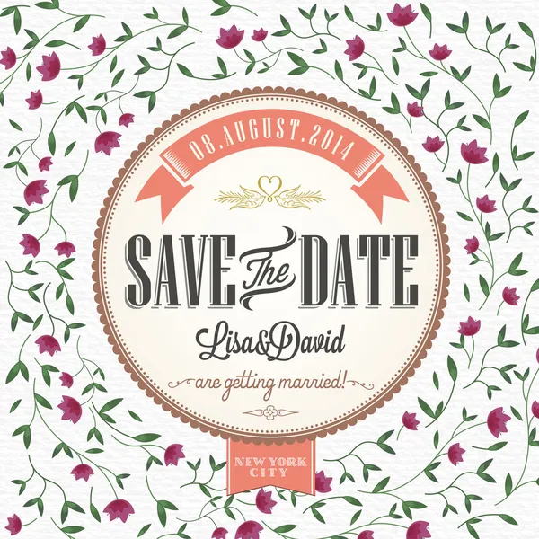 Kaydet Tarih, düğün davetiye kartı