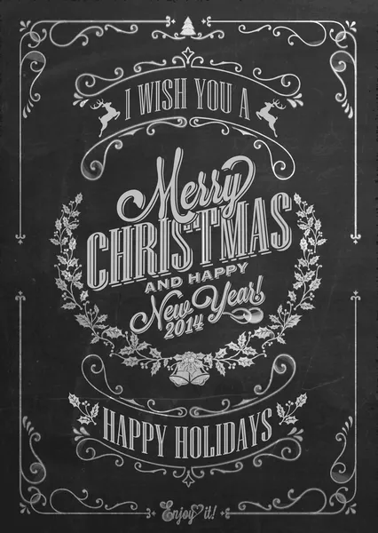 Vintage Noel ve yeni yıl arka plan