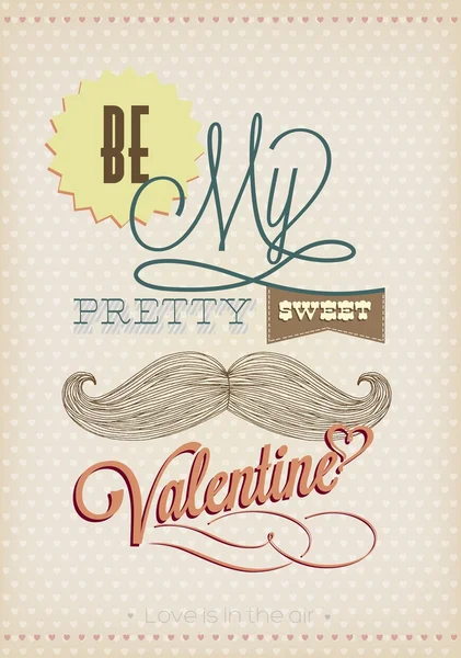 Happy valentine's day hand belettering — Stockvector