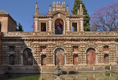 Çeşmede gerçek alcazar seville, İspanya