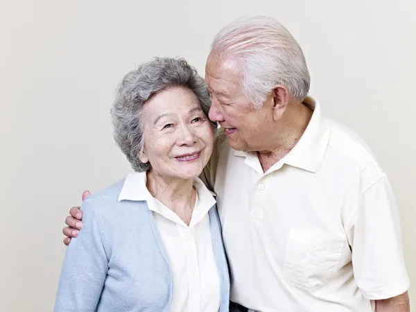 Sénior Casal Asiático — Fotografia de Stock