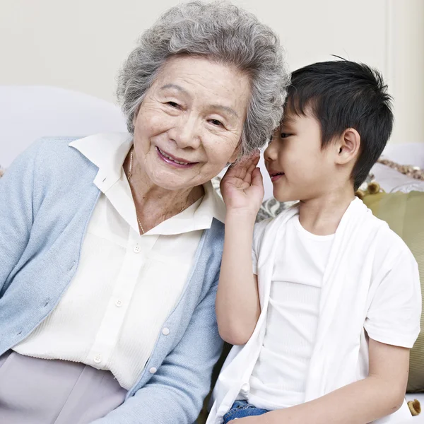 Grandma and grandson — Stock Photo, Image