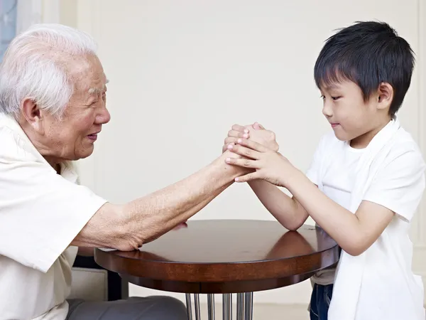 Grandpa and grandson — Stock Photo, Image