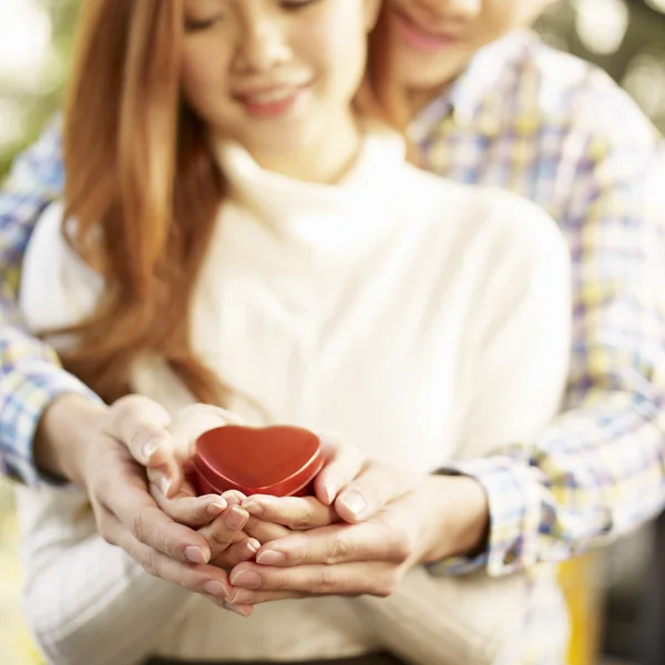 Young loving asian couple — Stock Photo, Image