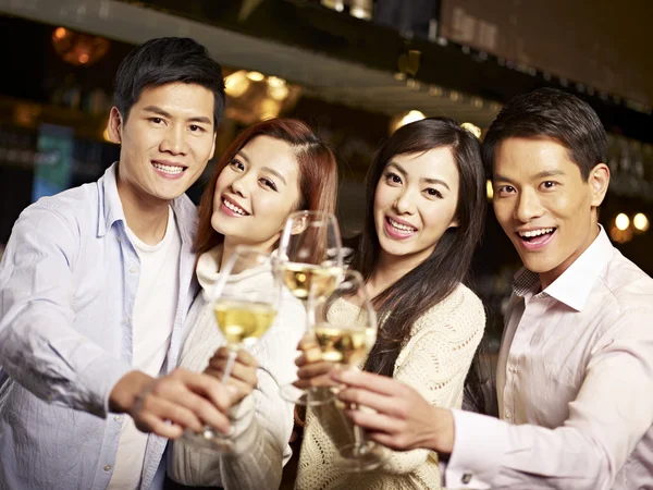 Friends having good time in pub — Stock Photo, Image