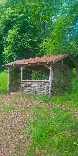 Ein Picknickhaus Der Ukraine — Stockfoto