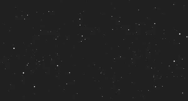 Espacio, cielo estrellado. Ilustración vectorial plana aislada en negro Ilustración De Stock
