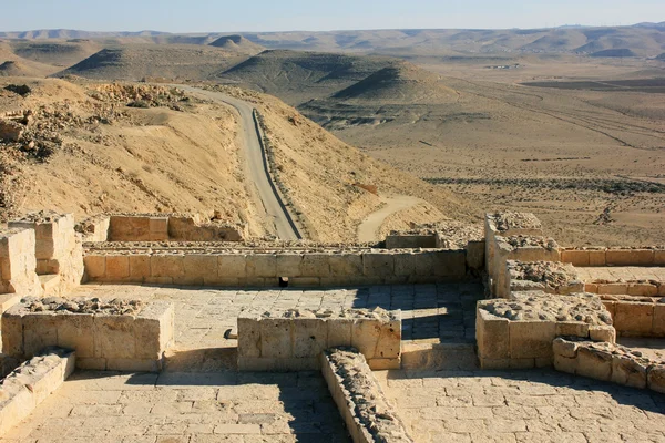 Ruinerna av gamla staden avdat i israel — Stockfoto