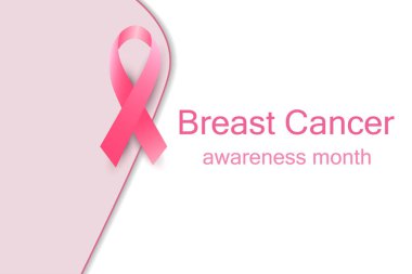 Breast Cancer Awareness Month. Women's Healthcare. Background of breast cancer awareness tape. Vector illustration.
