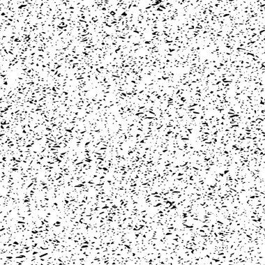 Soyut gürültü vektörü kusursuz desen. Tahıl grunge siyah beyaz tekrar dokusu. Sinyal TV ekranı yok. Noktalı, noktalı, lekeli, lekeli bir arıza. Desenli kağıt kaplama izi.