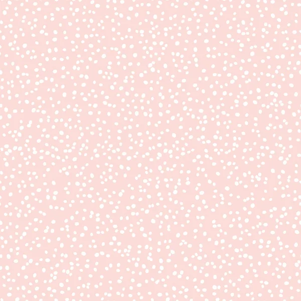 Vector Dots Seamless Pattern Hand Drawn White Spots Print Pastel — Stockvektor