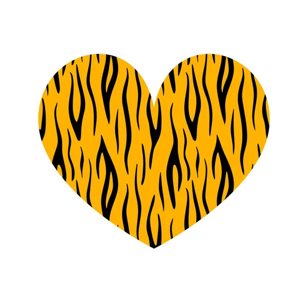 Leopard Print Textured Heart Shape Abstract Design Element Wild