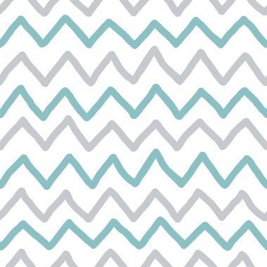 Elle çizilmiş vektör zigzag kusursuz desen. Soyut çizgiler dokuyu şekillendirir. Geometrik mürekkep yeşili ve gri elementler beyaz arkaplanda. İskandinav tarzı, şirin çocuk baskısı.