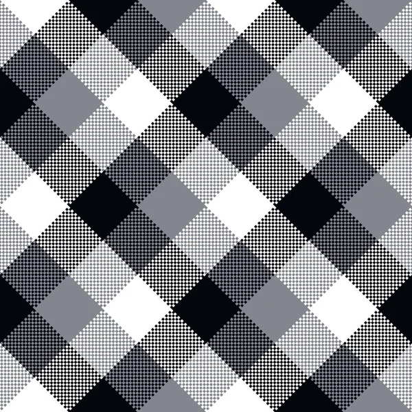 Patten Sin Costura Cuadros Blancos Negros Vector Diagonal Cuadros Monocromo — Archivo Imágenes Vectoriales