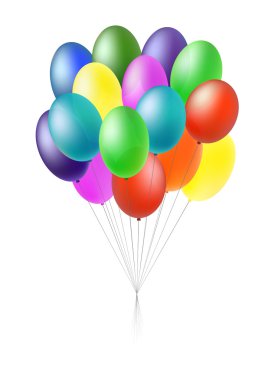 Bir sürü balon.