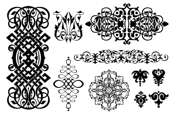 Klassieke vintage ornamenten — Stockvector