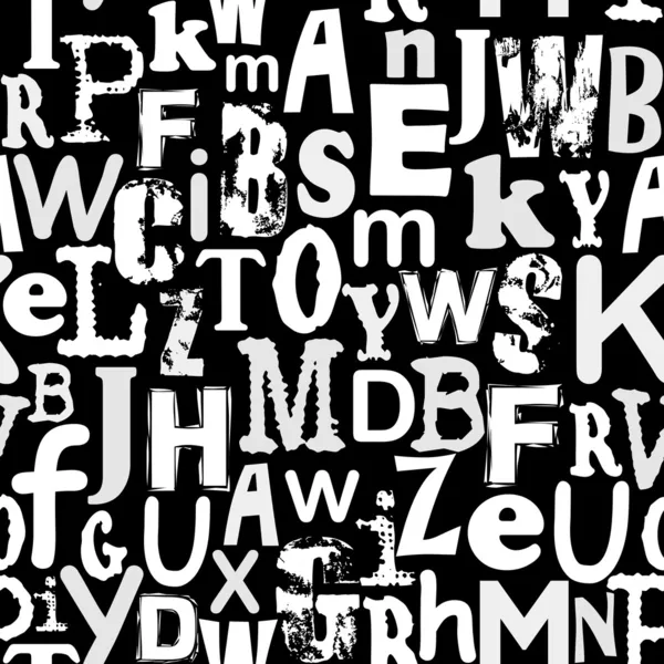 Fond de l'alphabet sans couture — Image vectorielle