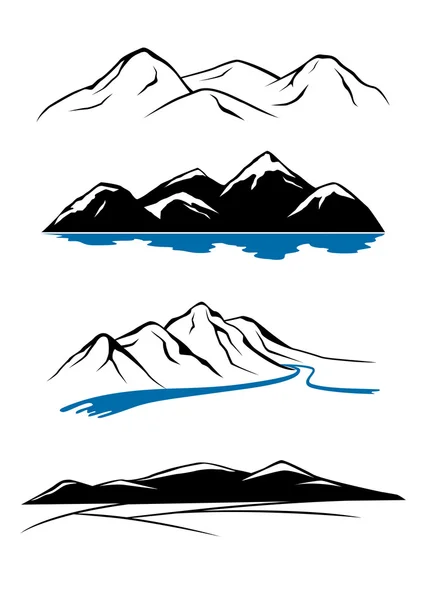 Montañas — Vector de stock