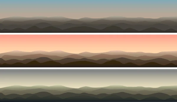 Vue sur la montagne — Image vectorielle