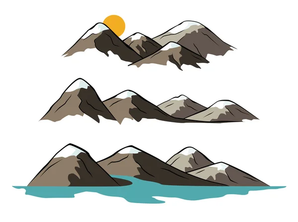 Montañas — Vector de stock