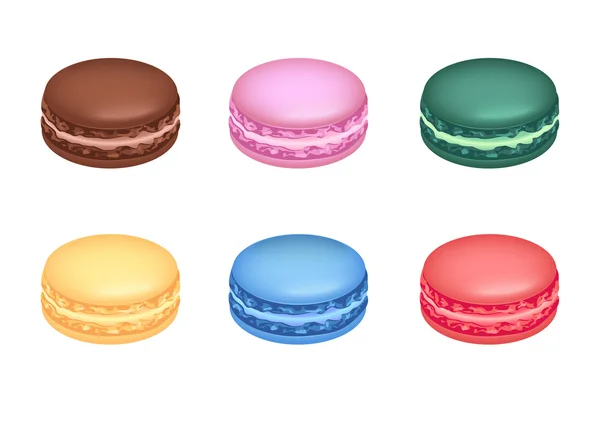 Macarons — Stockvektor