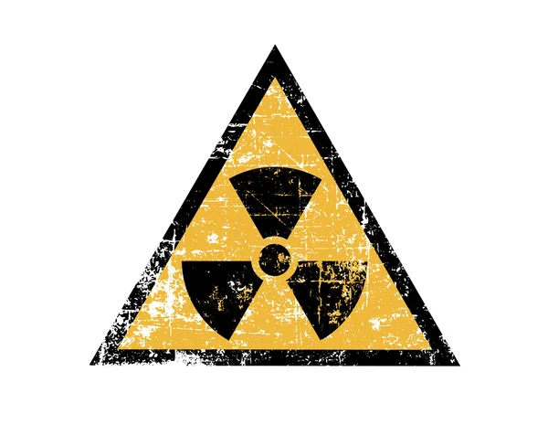 Vintage radiation sign — Stock Vector