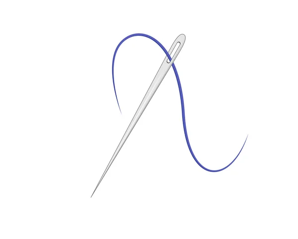 Aiguille avec une corde — Image vectorielle
