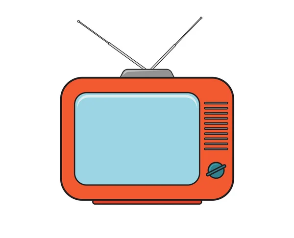 Conjunto de TV desenho na cor 2 —  Vetores de Stock