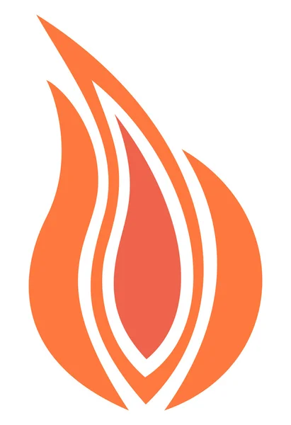 Plamen ohně — Stockový vektor