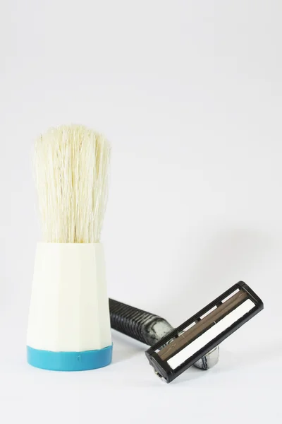 Rasoir et brosse — Photo