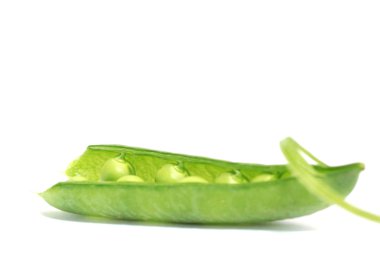 Beyaz arka plan önce bezelye