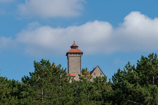 Wachsenburg Tussen Herfst Kleuren — Stockfoto