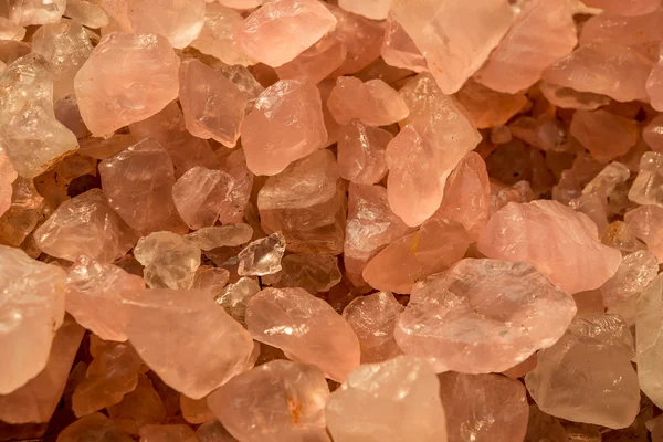 Rosa quartz mineraler, en vacker abstrakt bakgrund — Stockfoto