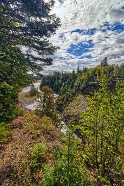 Path of the Kakabeka river after the falls - Kakabeka Falls, Thunder Bay, ON, Canada